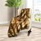 Luxury Faux Fur Blanket Plush Reversible Bed Couch Brown 84x58
